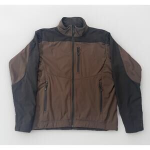 Storm Creek Yellowstone Jacket Mens M Brown Full Zip Softshell National Park